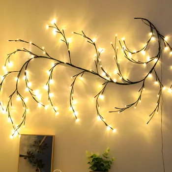 סניף אורות 144 נוריות קישוטי חג המולד אורות גפן עץ עבור הבית מקורה חג ווילו עץ האורות מסיבת חתונה בגינה