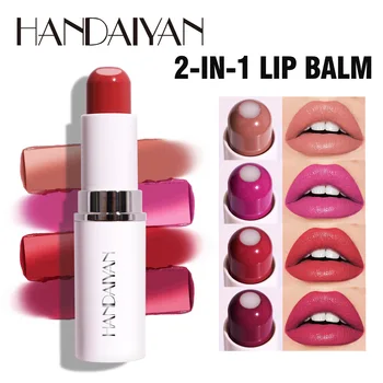 Handaiyan 8 צבעים מט עמיד למים קטיפה עירום שפתון סקסי אדום, חום, פיגמנטים איפור לאורך זמן Profissional