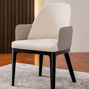 האוכל יוקרה בסלון כיסאות מודרניים יהירות עץ נורדי איפור הכיסא קומה מבוגרים טרקלין נוח בעיצוב מודרני Decoraction