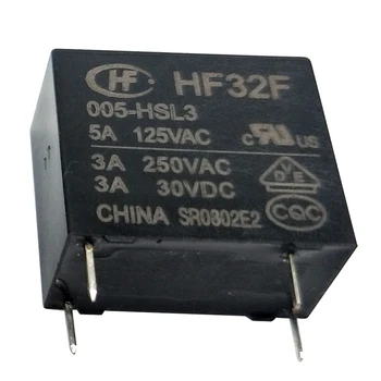 5PCS מקורי חדש ממסרים HF/JZC-32F-005 012 024-HSL3 4PIN 5A 12V 5V 24V