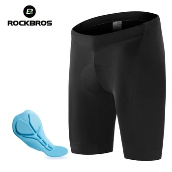 ROCKBROS ספורט מרופדות, מכנסיים קצרים לגברים רכיבה על אופניים מכנסיים קצרים לנשימה Shockproof נוח רעיוני טייץ Slim Fit